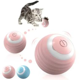 Controle automatisch rollende slimme bal speelgoed siliconen zelfmoveren kittenspeelgoed cat benodigdheden juguetes para gatos afstandsbediening bal