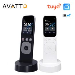 Besturing Avatto Smart Home Handheld Control Center Paneel met ingebouwde IR Remote draadloos touchscreen voor lichten TV Airconditioner