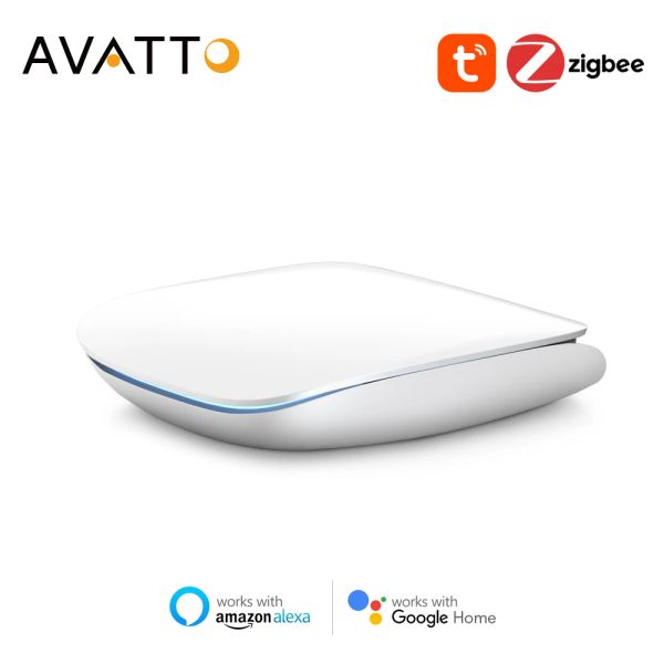 Control Avatto Tuya Zigbee 3.0 Gateway Hub, Smart Home Bridge Smart Life App Wireless Remote, Voice Control para Alexa Google Home