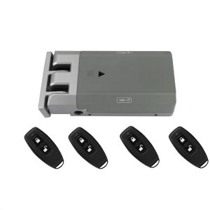 Contrôle de la batterie 2 ou 4 télécommande verrouillage de porte verrouillage intelligent sans fil de porte électronique sans touche verrouille invisible