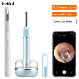 Contrôle Bebird Smart HD Visual Ear Sticks Note5 Pro 1000W Endoscope Outil d'élimination du cérumen Mini caméra Nettoyant pour soins de santé avec lumière LED