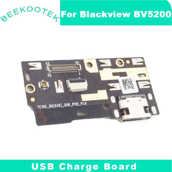 Contrôle Blackview BV5200 USB Board Nouveau port de bouche de base d'origine Port de charge Pièces accessoires pour Blackview BV5200 Smart Téléphone