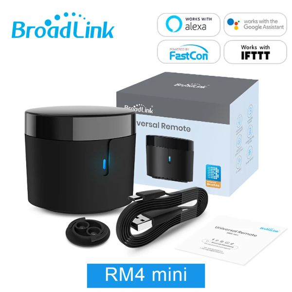 Contrôle BroadLink RM4 Mini télécommande universelle IR WiFi contrôleur Bluetooth intelligent Assistant à domicile prise en charge Alexa Echo Google Home