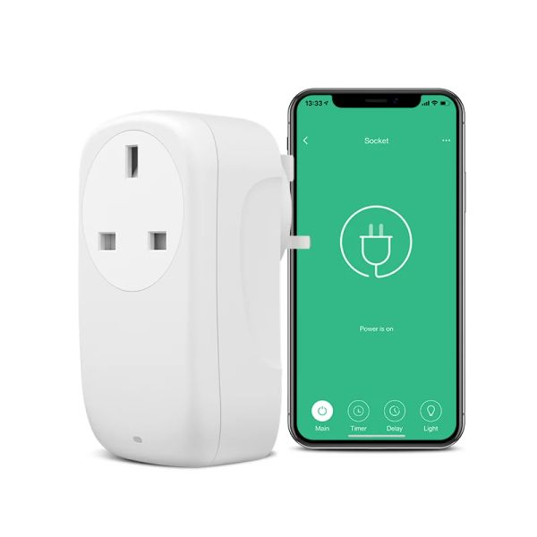 Control Broadlink SP4L UK Wifi enchufe temporizador configuración enchufe Smart Home Control inalámbrico de aplicaciones funciona con Alexa Google Home