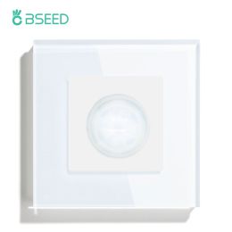 Controle BSEED PIR Infrarood bewegingslichaamssensorschakelaar Menselijke inductieschakelaar EU-standaard LED-lichtschakelaars Home Wandlichtschakelaar