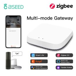 Contrôler BSEED Tuya Zigbee Smart Gateway Hub Home Home Bridge WiFi Switch Controller Controller Work with Smart Life Alexa Google Home