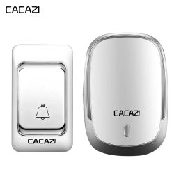 Contrôle Cacazi Wireless Doorbell DC DC Battretoperted Imperproof Home Home sans fil Consatriche de porte 200M Remote 23A12V Batter