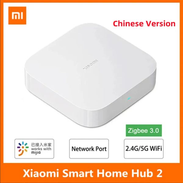 Contrôler la version chinoise Xiaomi Mi Home Smart Home Hub 2 Zigbee 3.0 MODE Intelligent WiFi 5 GHz 2,4 GHz Bluetooth Mesh Mijia Mihome