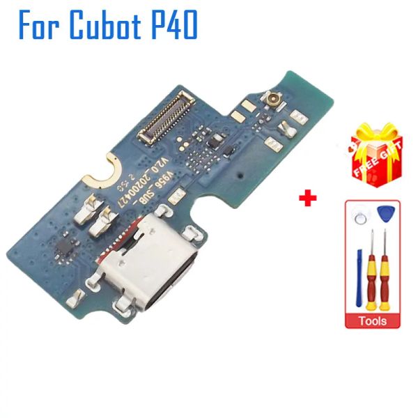 Contrôle Cubot P40 USB Board Nouveau accessoires de remplacement de la bougie de base de charge d'origine pour Cubot P40 Smart Phone