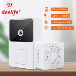 Controle deleife wifi videobell met camera buiten draadloze slimme huis deur belk