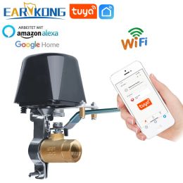 Contrôle Earykong Tuyasmart Wifi WiFi Water Valve Protégez votre maison One Bouton Control Compatible Tuyasmart Smart Life Alexa Goole Home Device