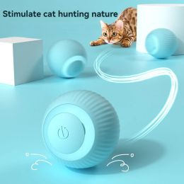 Contrôle des jouets de chat électrique balle automatiques rouler les jouets intelligents pour les chats Interactive Pet Toys Formation des jouets auto-moving pour le jeu en salle