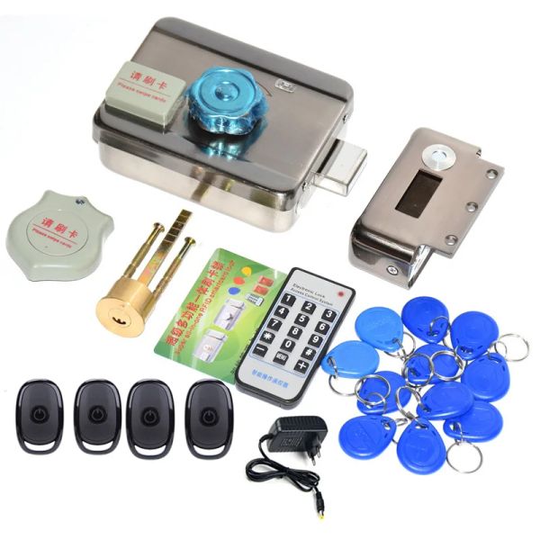 Contrôle Lock de porte de porte RFID électronique / Smart Electric Strike Lock Induction Induction Entrée Porte Entrée d'accès Système de contrôle Y 15 Tags Remotes