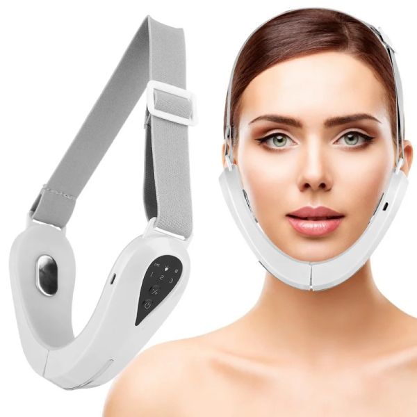 Contrôle EMS Micro Current Face Smart Face Slinmming Device Levage et resserrement du visage V Face Slimming Facial Beauty Massage Instrument