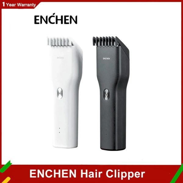 Contrôle ENCHEN tondeuse à cheveux pour hommes sans fil USB Rechargeable électrique tondeuse à cheveux Machine de coupe avec peigne réglable coupe de cheveux
