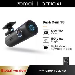 Contrôle Englishi Version 1080P HD voiture full HD DVR pour Xiaomi 70mai 1S commande vocale intelligente caméra de tableau de bord enregistreur Wifi Vision nocturne