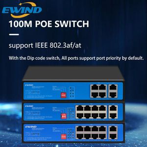 Contrôler le commutateur Ewind POE Switch 10 / 100m Ethernet avec SFP non géré 6/10 Commutateur réseau pour la caméra IP / Smart Smart Smart Smart