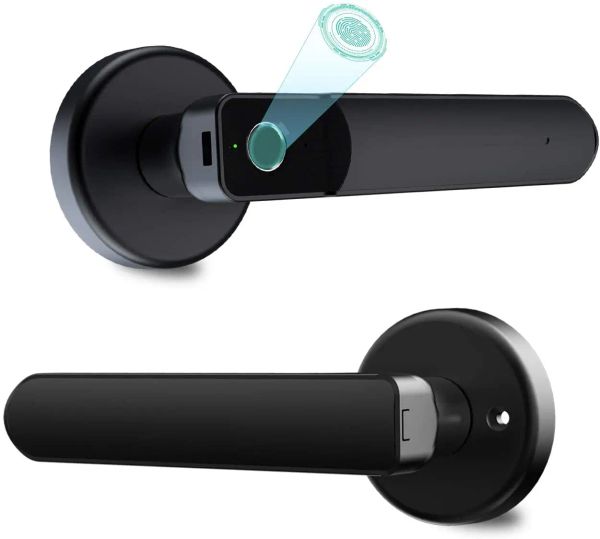 Contrôle de la porte d'empreintes digitales Smonet Electronic Biométrique Smart DeadBolt Entrée sans touche Verrouille de porte numérique pour la porte de la clé de chambre