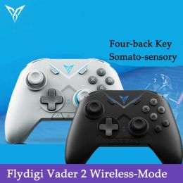 Controle Flydigi Vader 2 Draadloze bedrade gamecontroller Configureerbare MultiPlatform Gamepad Dubbele trillingen 6-assige bewegingssensor