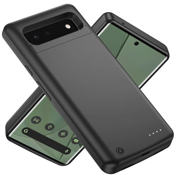 Contrôle de Google Pixel 7 Pro 6 Pro Smart Battery Chargeur Banque Portable Banque d'alimentation Couverture de chargement de rechange externe 10000mAh