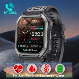 Controle voor Xiaomi Android Smart Watch Men Tactical Military Bluetooth Call Bloeddruk Waterdicht 2022 Full Touch Smartwatch Outdoor