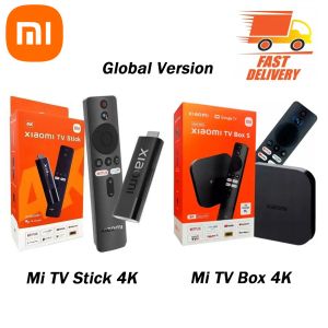 Contrôle la version globale Xiaomi Mi TV Box 2nd Gen / TV Stick 4K Ultra HD Google TV 2 Go 8 Go Dolby Vision HDR10 + Google Assistant Smart Mi Box