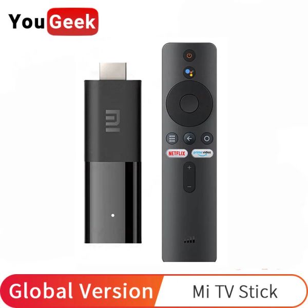 CONTRÔLE Version globale Xiaomi Mi TV Stick Smart Android TV 9.0 Smart HDR OCTA CORE 1GB RAM 8 Go Rom Bluetooth Google Assistant Netflix