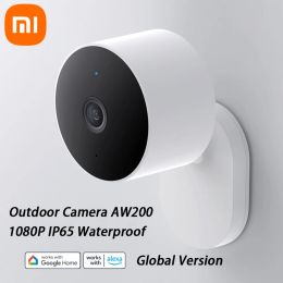 Contrôle Version mondiale Xiaomi caméra extérieure AW200 1080P IP65 étanche WiFi Vision nocturne infrarouge avec Alexa Google Home Mijia App