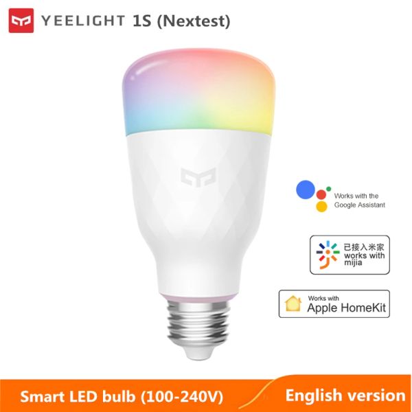 Contrôle Version mondiale yeelight ampoule LED intelligente 1S / 1SE WIFI lampe de maison intelligente colorée commande vocale avec Xiaomi mijia APP mihome homekit