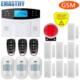 Control Sistema de alarma GSM Anti anti -Alarma Smart Home ladrón alarma Sensor de puertas de humo