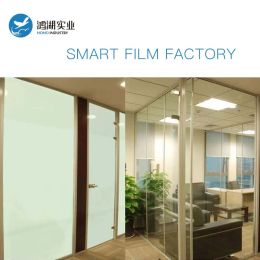 Controle HOHOFILM 3COLORS SMART FILM Window Film PDLC Sample Switchable Film voor thuis, gebouw, hotel, kantoorsticker -projectiefilm