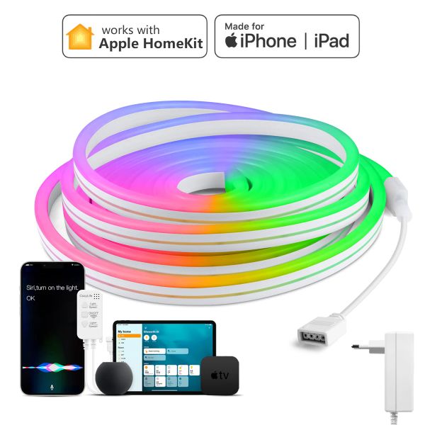 Contrôle HomeKit RGB LED Strip Lights pour Apple Home Kit Smart Life WiFi Commutateur Télécommande Rireau de panne