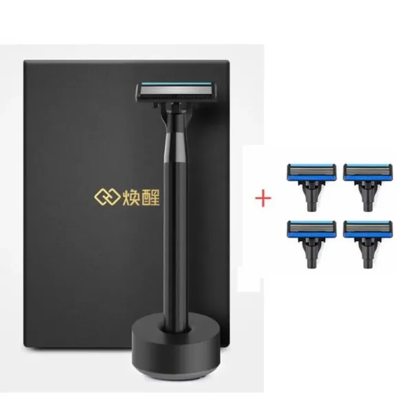 Control Huanxing Men Razor afeitadora manual importación alemana cabezal de afeitado con reemplazo magnético el kit de Clip opcional envío gratis