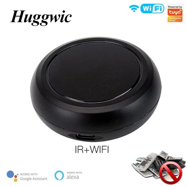 Contrôler Huggwic Wifi ir Remote Control Smart Home Tuya Infrared Controller pour Alexa Google Assistant
