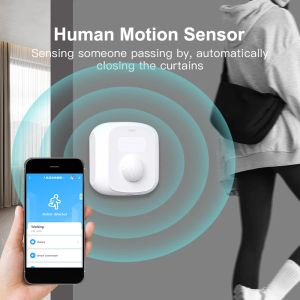 Control de Sensor de movimiento humano Tuya Wifi Zigbee 3 en 1 con Sensor de luz interruptor de escena PIR Detector de movimiento corporal alarma de seguridad para el hogar