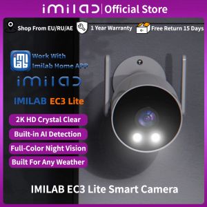 CONTRÔLE IMILAB EC3 LITE OUTDOOR Sécurité Caméra Vidéo Soutien vidéo 2K WiFi IP Home CCTV Smart Sirren Human Detection Vision Night Vision