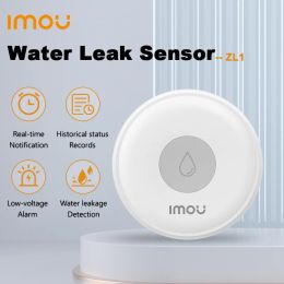 Controle IMou Wireless Smart Water Sensor Alarm Water Lekdetector IP66 Waterdicht ZigBee 2.4G WiFi voor keukenbadkamer App Control