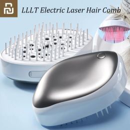Controle IN Stcok Youpin LLLT Elektrische Laser Haarverzorging Kam Gezondheid Groei AntiHairuitval Hoofdhuid Massage Kam Borstel Haarkam Tool