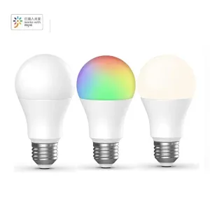 Contrôle Inncap ampoule LED coloré 7.5W E27 variable RGB lumière blanche chaude connexion WiFi xiaomi mi home Mijia