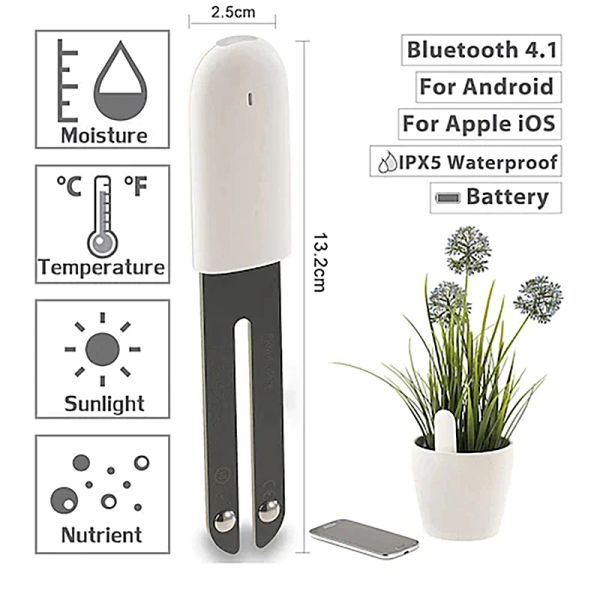 Control versión internacional HHCC Monitor de Flora plantas digitales hierba cuidado de flores probador de agua del suelo Sensor Detector de plantas