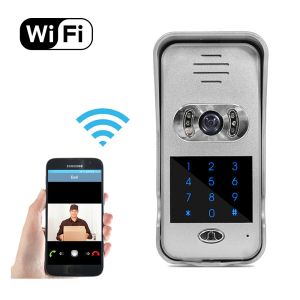 Contrôler Ir Night Vision Smart Phone Remote déverrouille la porte de la porte réseau Caméra vidéo Intercom WiFi Video Door Téléphone avec clavier