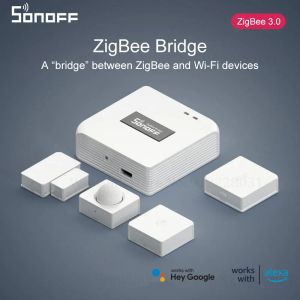 Controle ITEAD SONOFF Zigbee-serie ZBBridge SNZB met batterij Draadloze schakelaar Temperatuur / beweging / deur Slimme sensor Werk met Alexa