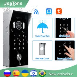 Contrôle Jeatone Tuya Smart WiFi Video Door Shewell Home Video Interphone Rired No Need Battery Door Phone Intercom with Camera and Code