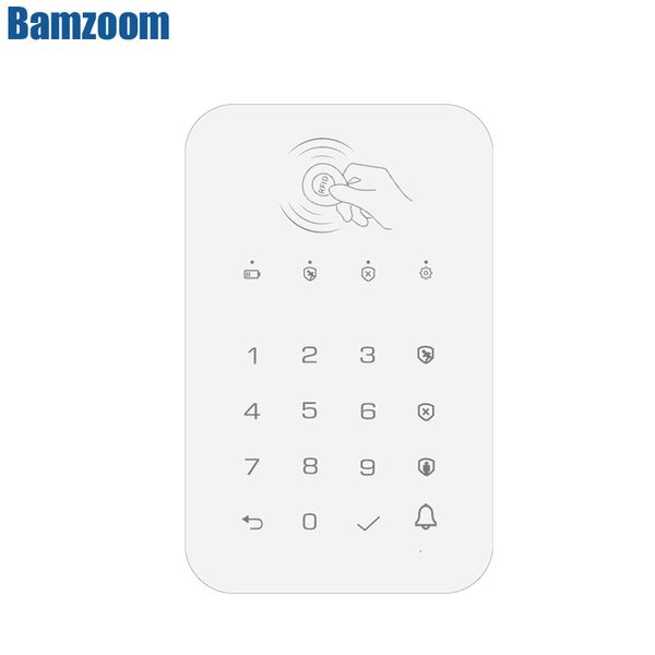 Teclado de Control sistema de alarma Gsm teclado de tarjeta RFID inalámbrico para Panel Host antirrobo 433Mhz PG103 107 W2B W3B W7B G30 G50 221101