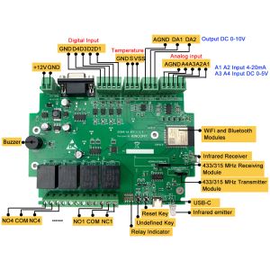 Contrôler KinCony A4 Smart Automation ESP32 WiFi RS232 Module de relais usb