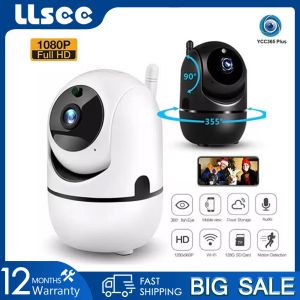 Contrôle LLSEE YCC365 Plus CCTV Smart IP Camera HD 1080P Cloud sans fil extérieur Suivi Auto Infrarouge WiFi Home Surveillance Camera