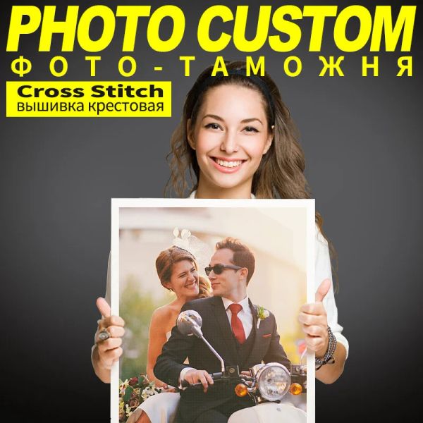 Contrôle Meian Photo personnalisée propre image croix ensemble Kit de broderie 11ct coton ou fil de soie peinture broderies toile imprimée