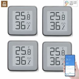 Contrôle Miaomiaoce Thermomètre et hygromètre compatible Bluetooth Écran EInk BT2.0 Capteur intelligent de température et d'humidité fonctionne pour l'application Xiaomi