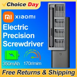 Controle Mijia Elektrische Precisie Schroevendraaier Magnetische Kit met 24 STUKS Schroefkoppen Xiaomi Power Tools Sets voor PC Telefoon Reparatie Smart Home