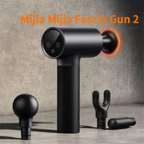 Control Mijia Fascia Gun 2 Dual Modo 3 Engranaje Modo de paquete caliente Fuerte Potencia inteligente Protección de seguridad múltiple Negro